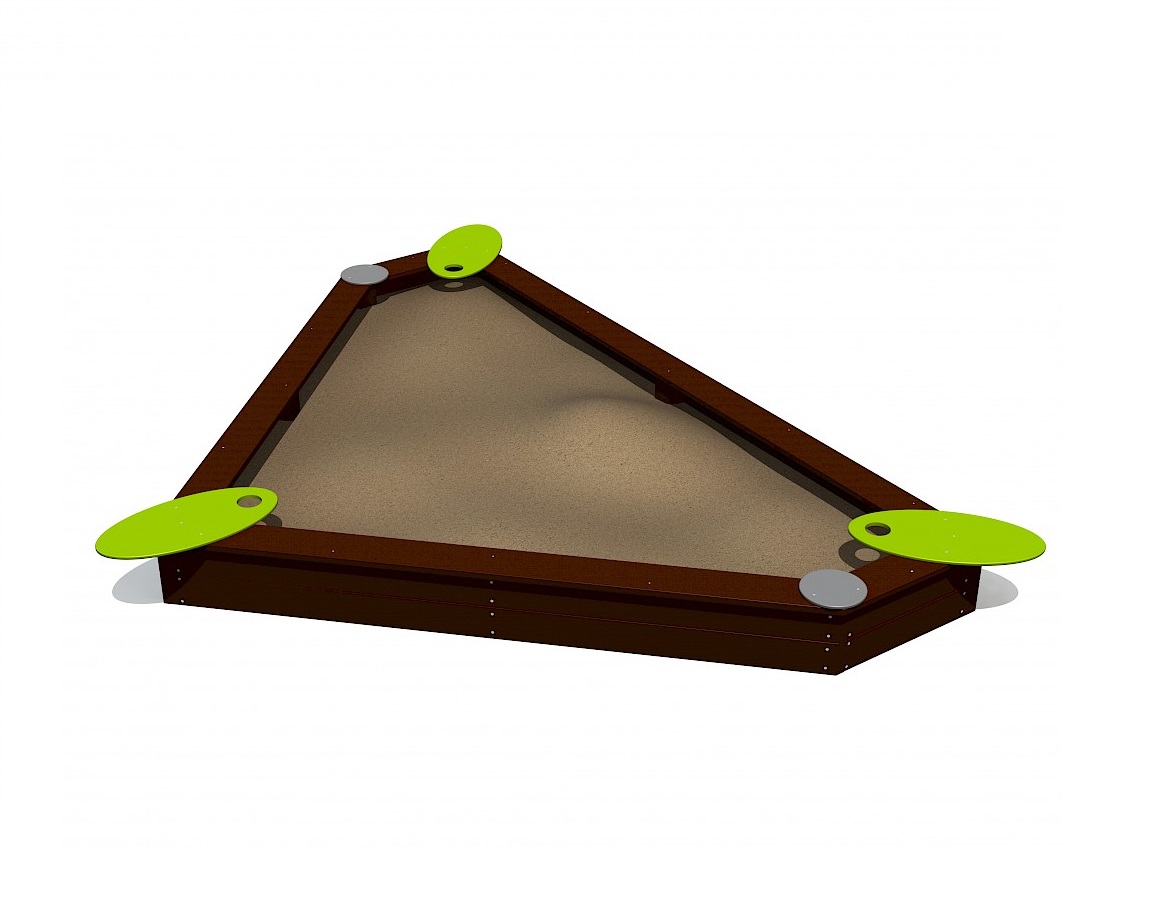 Smėlio dėžė LK32PE  trikampinė