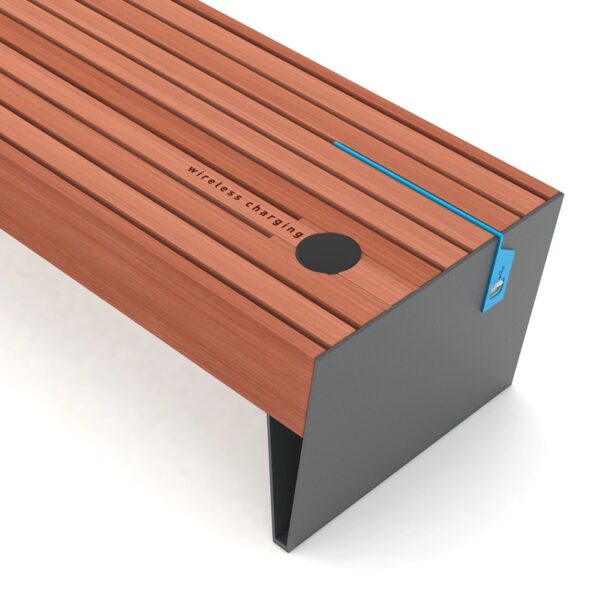 Suolas be atlošo LBQ110 su LED apšvietimu, USB jungtimi ir belaidžiu telefonų įkrovikliu